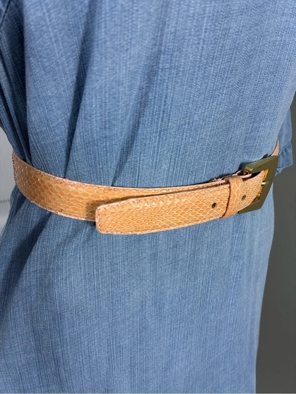 Jana Women's Belt Sz M Genuine Snake Skin